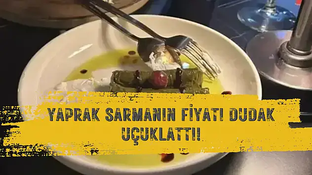 Yaprak sarmanın fiyatı dudak uçuklattı!