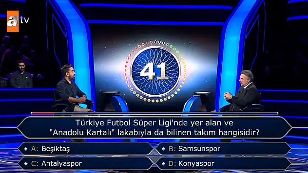 Yarışmada Konyaspor sorusunu bilememişti! Konya Milletvekilinden o yarışmacıya ödül...