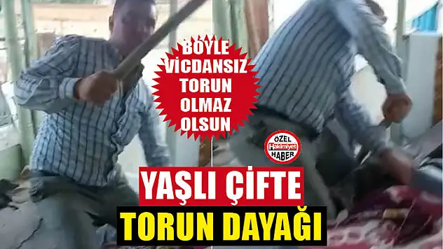 Yaşlı çifte torun dayağı