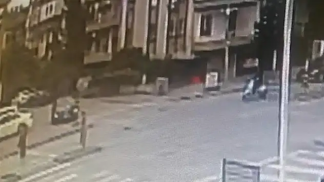 Yayaya çarpmamak için kaza yaptı