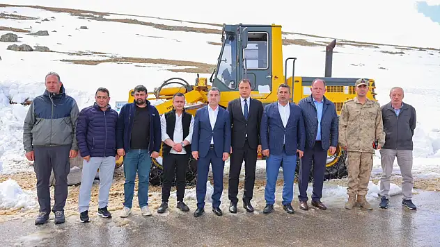 Yaz ayında karla mücadele çalışmaları devam ediyor!