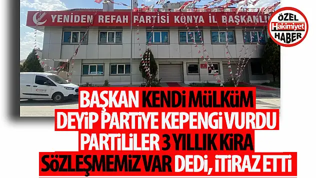 Konya'da başkan kepenk kapattı!