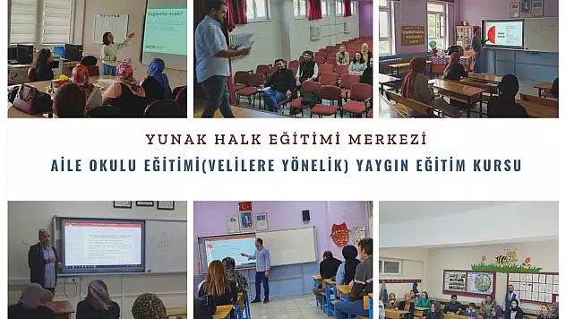 Yunak'ta 'Aile Okulu' eğitimleri devam ediyor