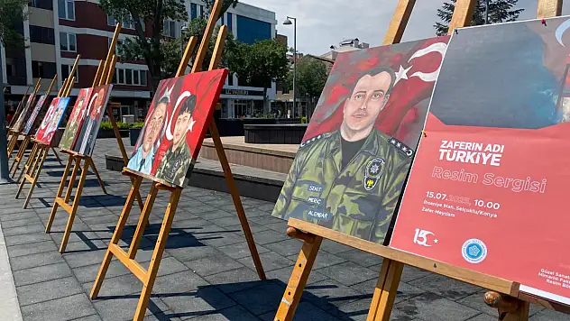 'Zaferin Adı Türkiye' resim sergisi Konya'da açıldı