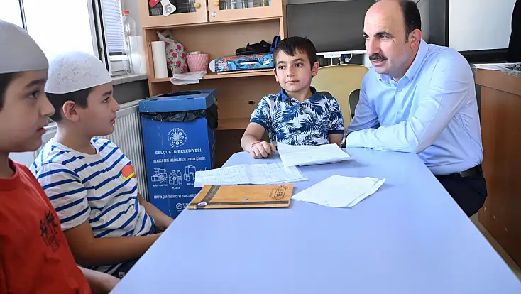 Başkan Uğur İbrahim Altay, çocuklarla buluştu
