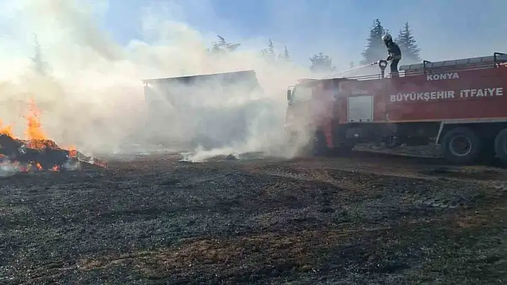 Biri sönmeden diğeri başladı: Konya'da korkutan yangın!