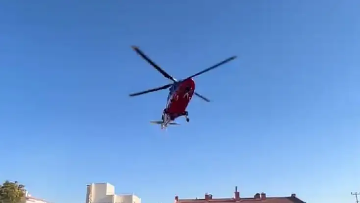 Göğüs ağrısıyla hastaneye gitti, hava ambulansıyla Konya'ya sevk edildi