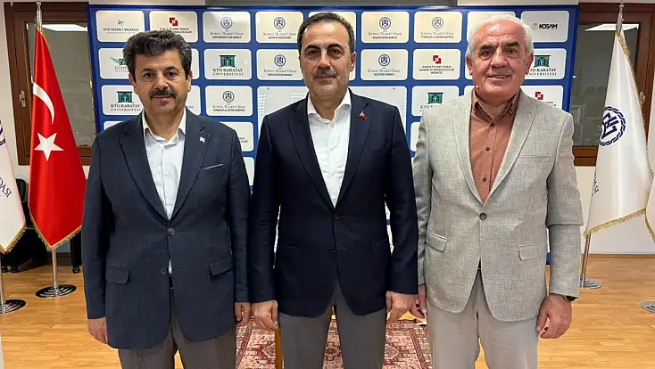 Hakimiyet Gazetesi’nden KTO Başkanı Selçuk Öztürk’e hayırlı olsun ziyareti
