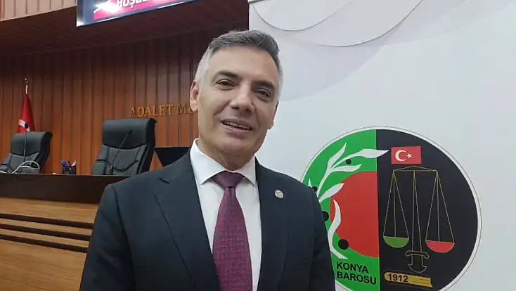 Konya Barosu Başkanı Oktay Unkur mazbata töreninde konuştu