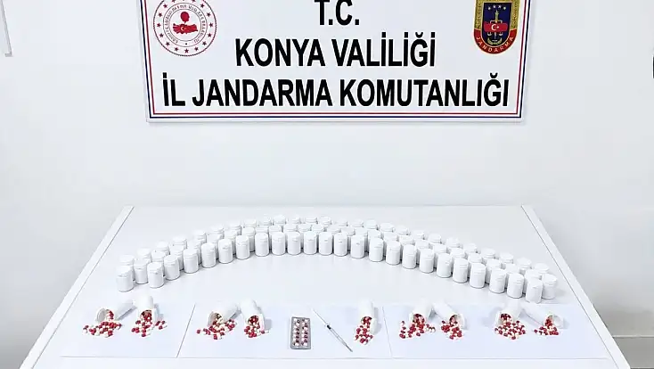 Konya’da 15 günde 26 operasyon! Binlerce hap ele geçirildi