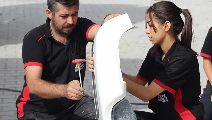 Konya’da 17 yaşındaki genç kız sanayide ezber bozdu