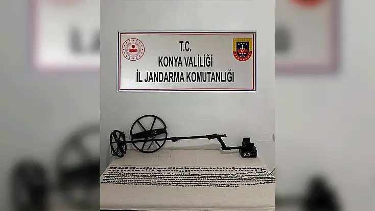 Konya’da 764 adet sikke ele geçirildi