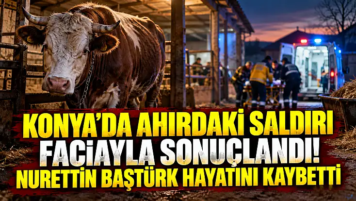 Konya’da ahırdaki saldırı faciayla sonuçlandı! Nurettin Baştürk hayatını kaybetti