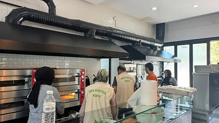 Konya'da ekipler sofraların güvenliği için sahadalar