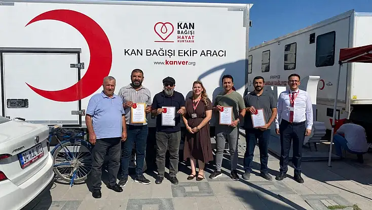Konya'da hayat kurtaran bağışçılara madalya