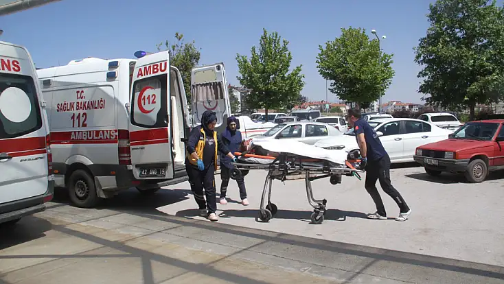 Konya'da kontrolden çıkan araç araziye savruldu! Sürücü ağır yaralandı