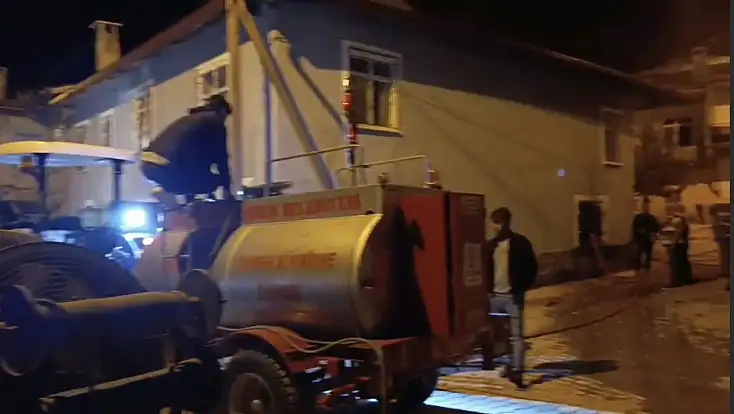 Konya'da korku dolu anlar: Muhtar yardıma koştu