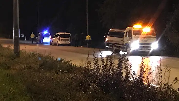 Konya'da korkutan kaza: Otomobil şarampole düştü