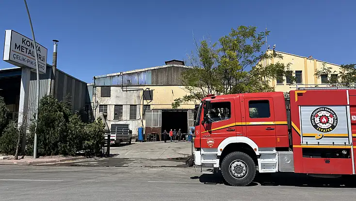 Konya'da metal fabrikasında patlama!