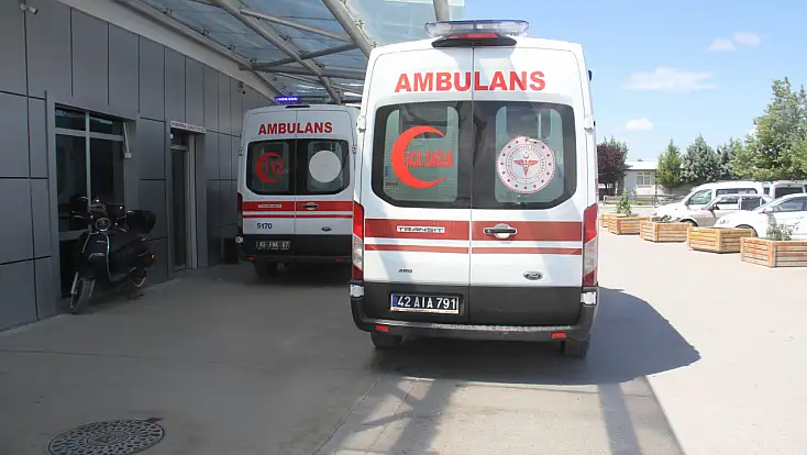 Konya'da motosiklet kazası