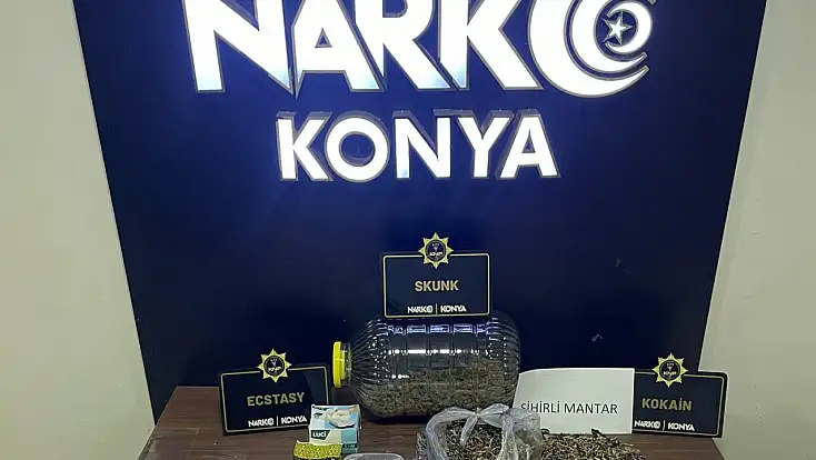 Konya’da narkotik ekiplerden nefes kesen operasyon: 8 gözaltı