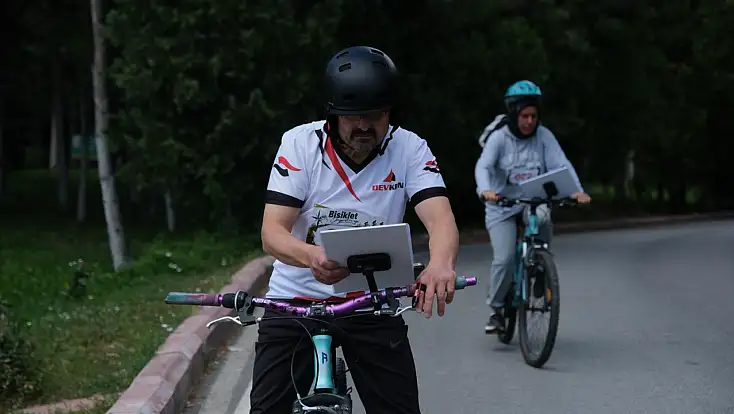 Konya’da pedallar bu kez haritalar için çevrildi