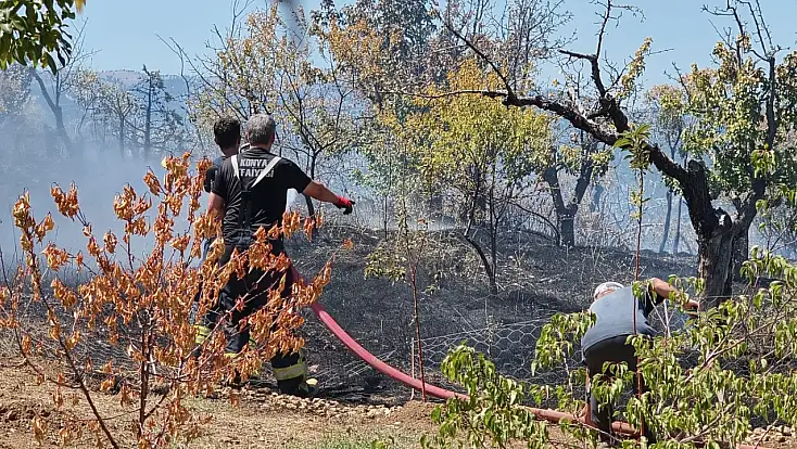 Konya’da yangın paniği! 3 ilçeden ekip sevk edildi