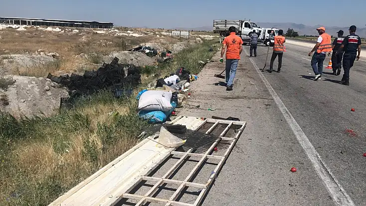Konya'da yüreklerin ağza geldiği kazada 2 kişi yaralandı!