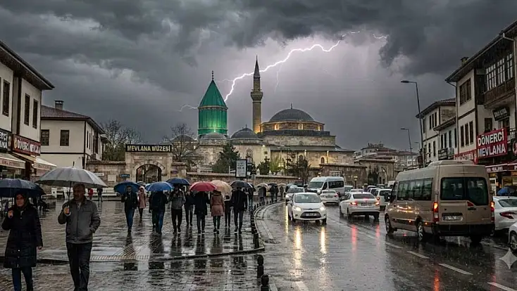 Konya için sağanak yağış uyarısı verildi: O 2 güne dikkat!