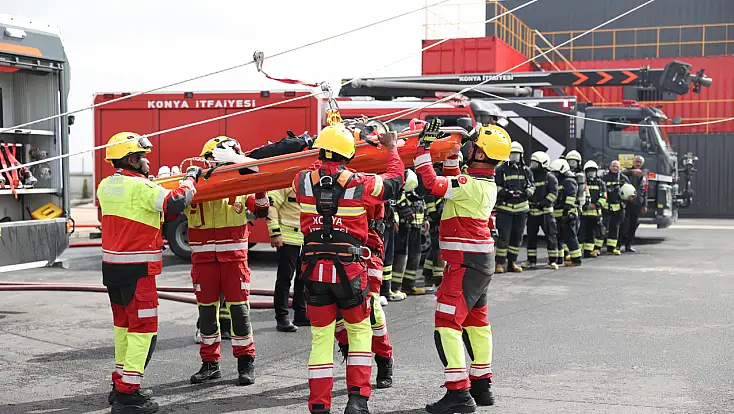 Konya İtfaiyesi dünyaya örnek oldu: 14 ülke katılım sağladı