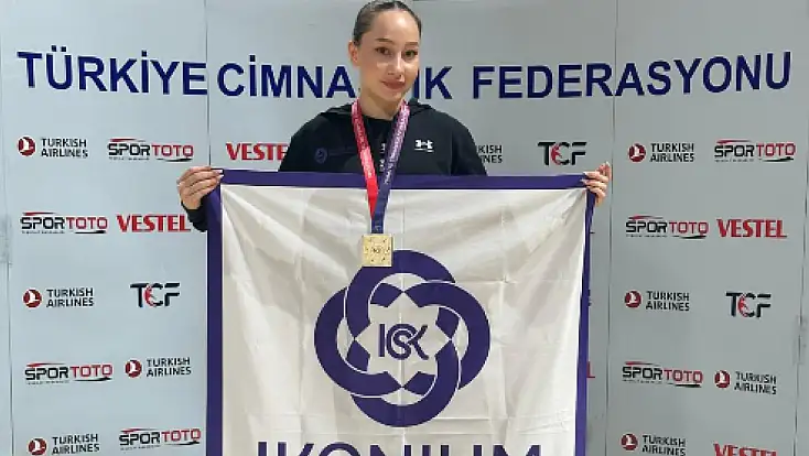 Konya’nın cimnastikteki gururu: Liva Nur Yalçın Türkiye şampiyonu