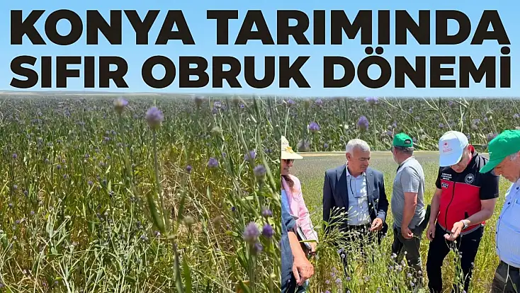 Konya tarımında sıfır obruk dönemi