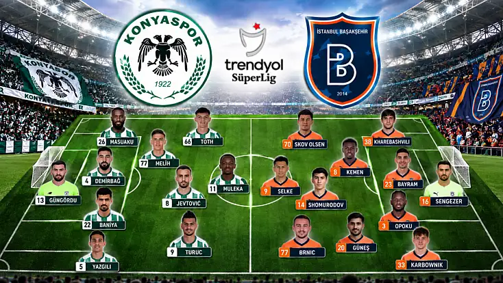 Konyaspor'da Başakşehir mesaisi! Kritik maç öncesi işte muhtemel 11'ler