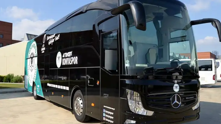 Konyaspor’da takım otobüsüne haciz geldi!