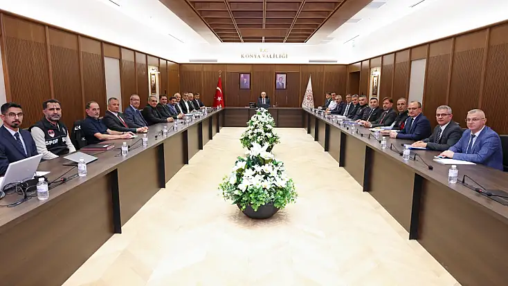 Konyaspor-Filistin maçı öncesi güvenlik zirvesi
