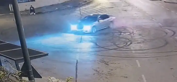 Drift yapan kadın sürücüye ceza yağdı