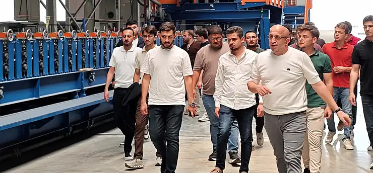 Genç KOMÜT, MEKPAN Panel'in üretim tesisini inceledi