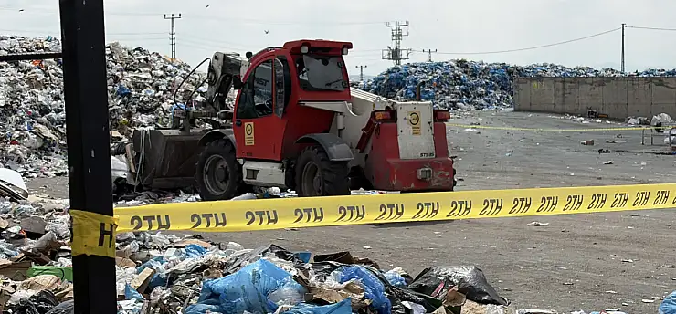 Geri dönüşüm tesisinde kahreden kaza