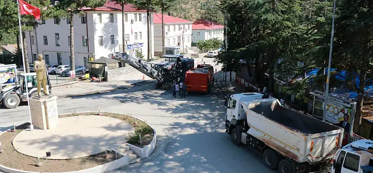 Hadim'in çarşı merkezinde çalışmalar başladı