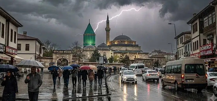 Konya için sağanak yağış uyarısı verildi: O 2 güne dikkat!