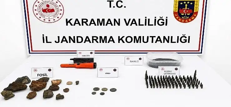 Konya'nın komşu ilinde tarihi eserler ele geçirildi