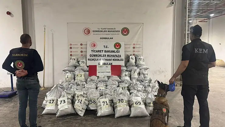 1 ton 870 kilo uyuşturucu ele geçirdi