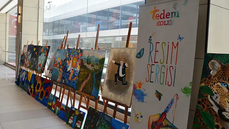 19 Mayıs coşkusu sanatla buluştu: Tedem Koleji'nden anlamlı sergi