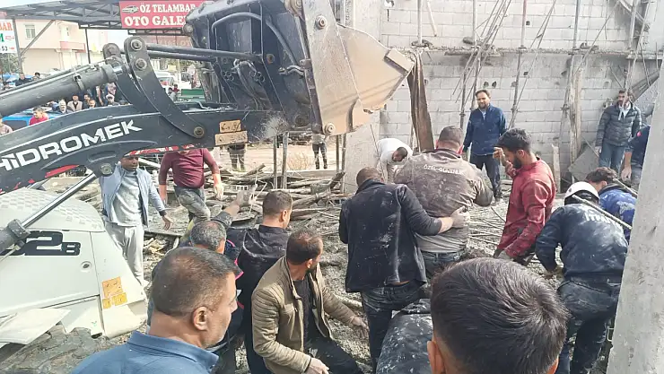 2 katlı inşaatta göçük: 2 ölü, 3 yaralı!