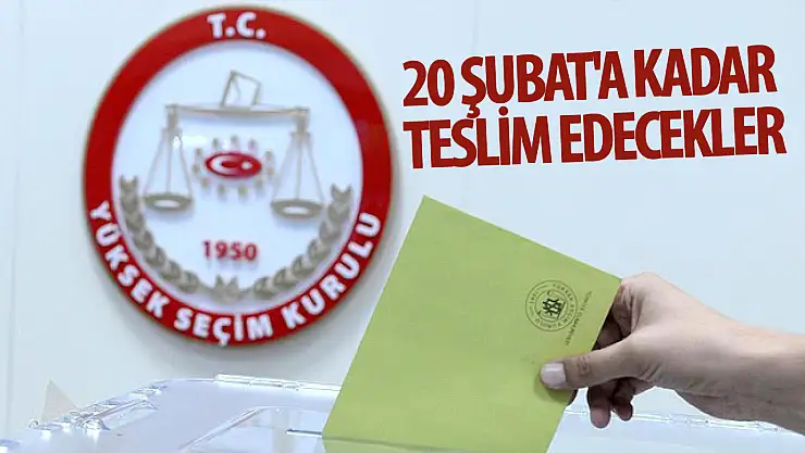 20 Şubat'a kadar teslim edecekler!