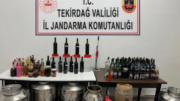 251 litre sahte içki ele geçirildi