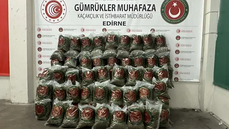 382 kilogram esrar ele geçirildi