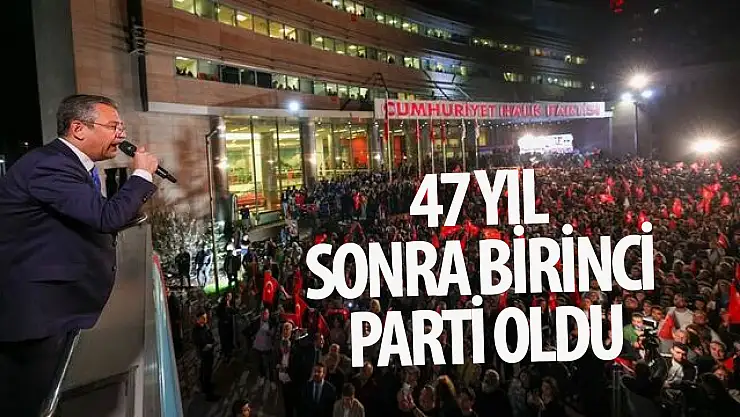 47 yıl sonra birinci parti oldu