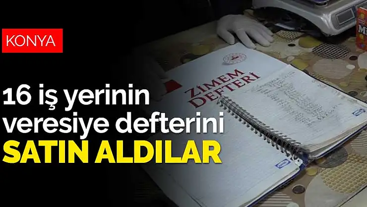 MÜSİAD Konya 16 iş yerinin veresiye defterini satın aldı