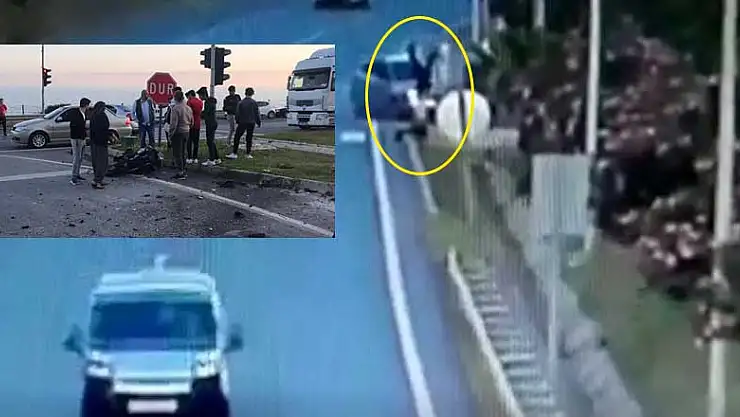 Alanya'daki kazanın şiddeti MOBESE görüntüsü ile ortaya çıktı